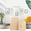 Folding Bamboo Laundry Basket Storage Organizer With Lid