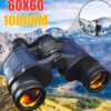 Binoculars 60X60 Powerful Telescope 160000m High Definition For Camping Hiking Full Optical Glass Low Light Night Vision