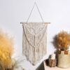 Macrame Wall Hanging Woven Tapestry – Boho Wall Decor With Tassel Handmade Chic Bohemian Wall Art For Home Apartment Dorm Room Decoration Craft